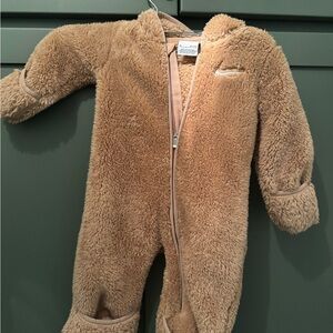 Nike Tan Fleece Baby Footie